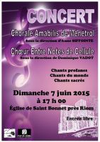 07/06/2015 : Concert avec le Chur Entre Notes de Cellule