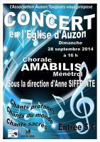 28/09/2014 : concert Auzon